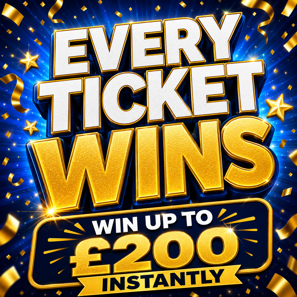 GUARANTEED WINNER!! EVERY TICKET WINS!!!