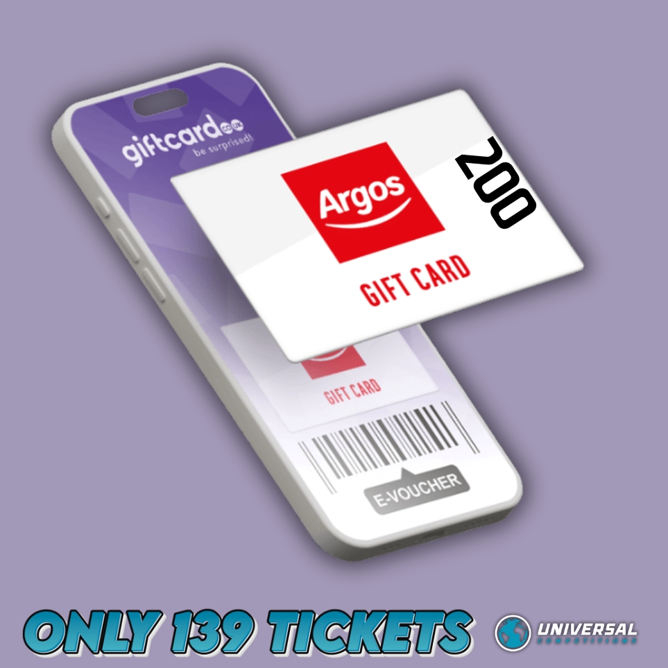 £200 Argos Gift Voucher or Cash!! Only 139 Tickets!! 12/10