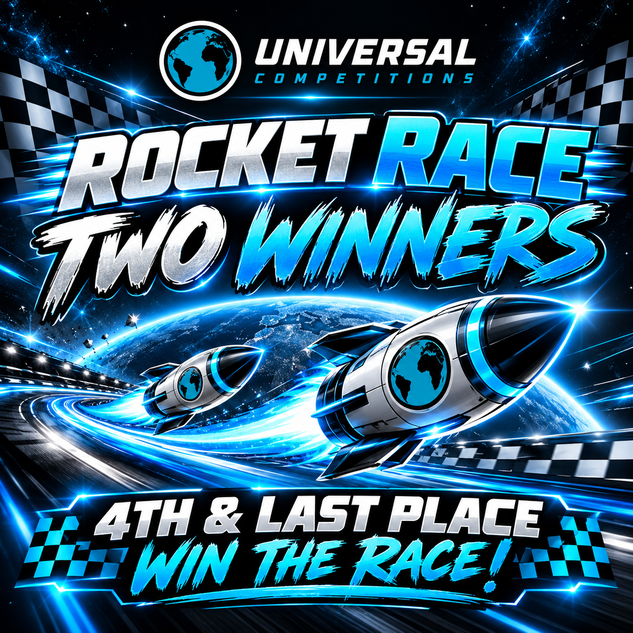4th & Last Rocket Race - Two Winners £50!! Only 99 Tickets!! 02/11