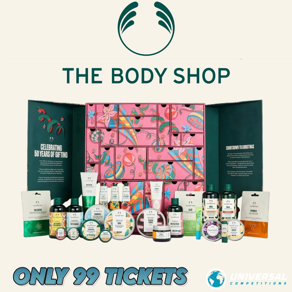 The Bodyshop Ultimate Advent or £125 Cash!! Only 99 Tickets!! 12/10