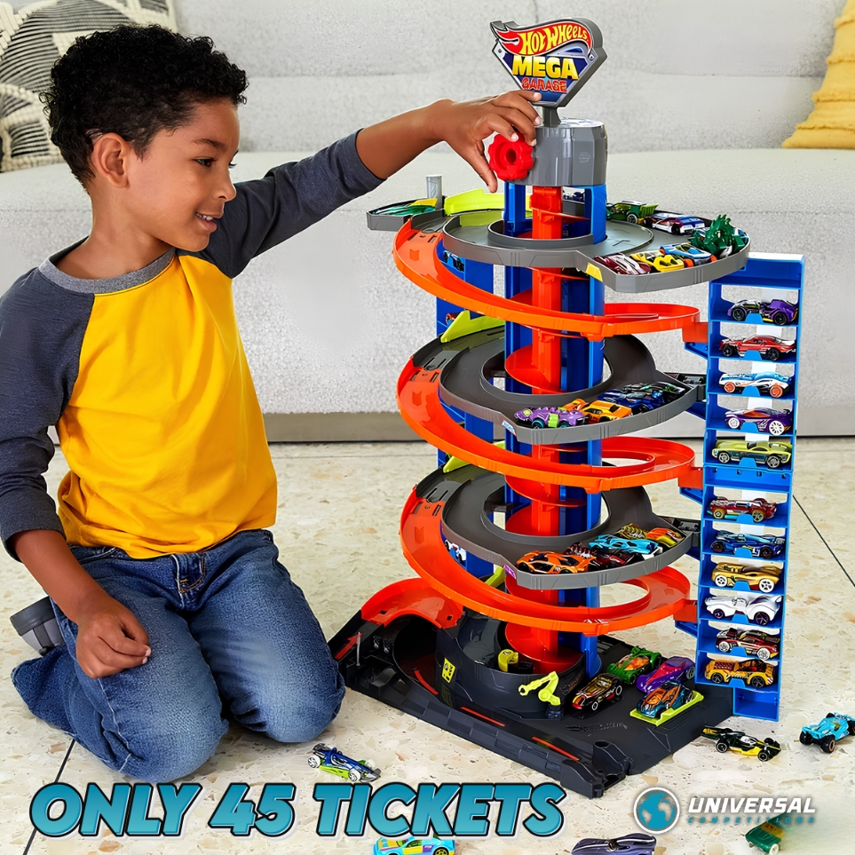 Hot Wheels City Mega Garage Playset or Cash!! Only 45 Tickets!! 12/10