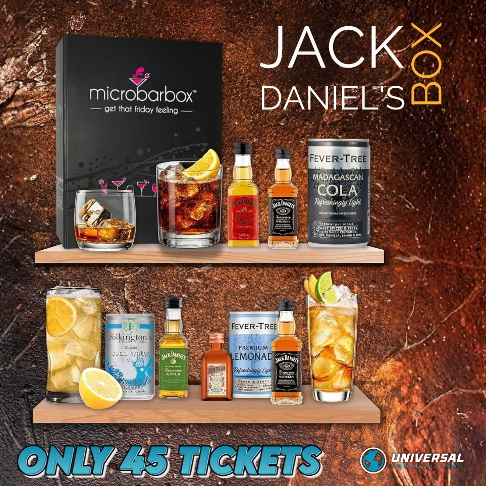 MicroBarBox Jack Daniel’s Gift or Cash!! Only 45 Tickets!! AUTO DRAWN!! 29/10