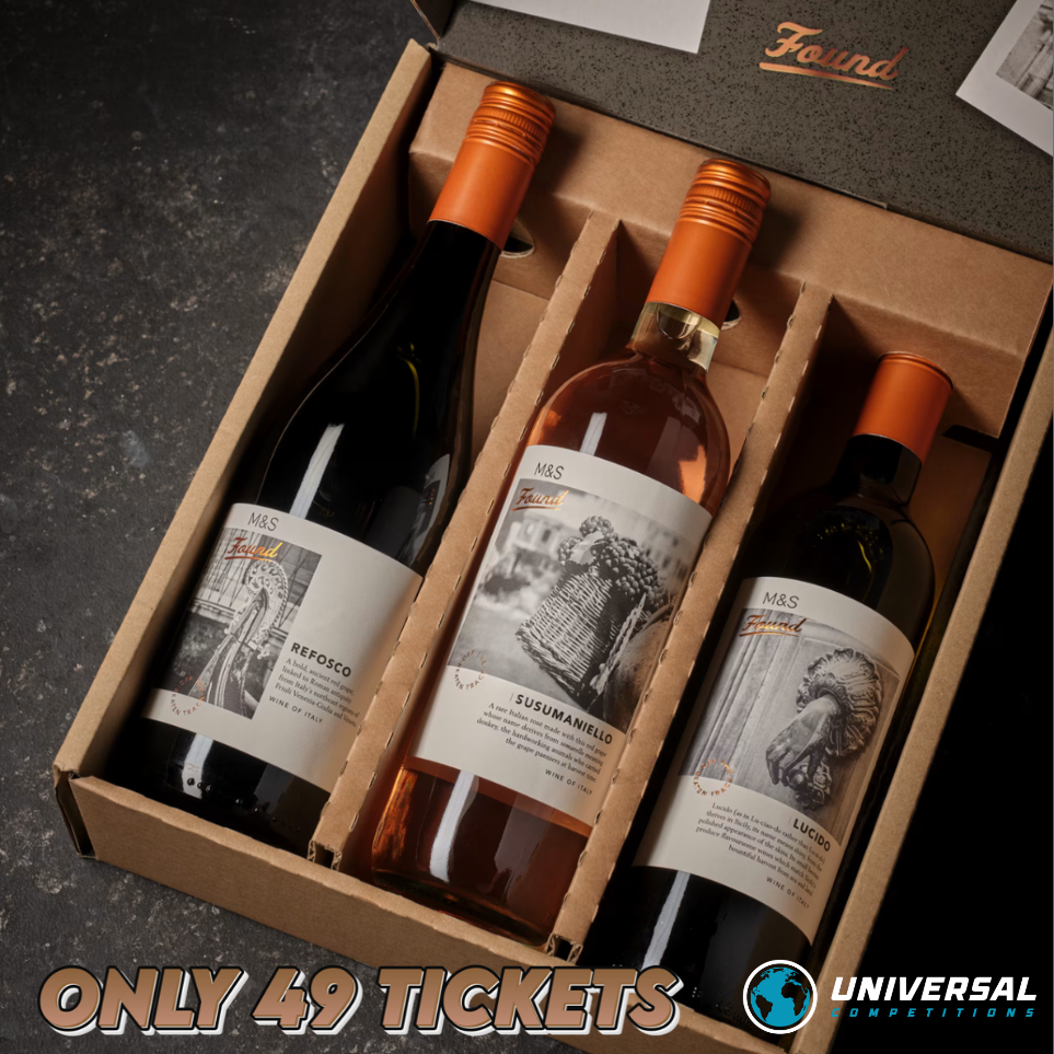 M&S Hampers Found Italian Wine Trio Gift or Cash!! Only 49 Tickets!! 26/10